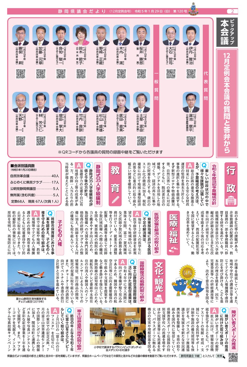 静岡県議会だより 第120号