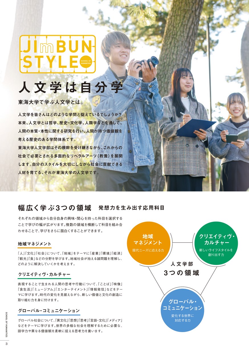 東海大学 人文学部 案内 2025